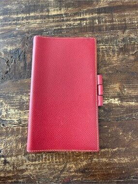 hermes leather Cover with Pen Loop